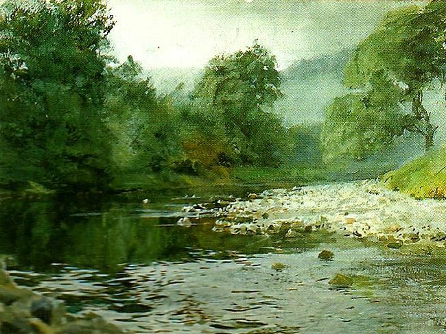 Anders Zorn engelsk fors Norge oil painting art